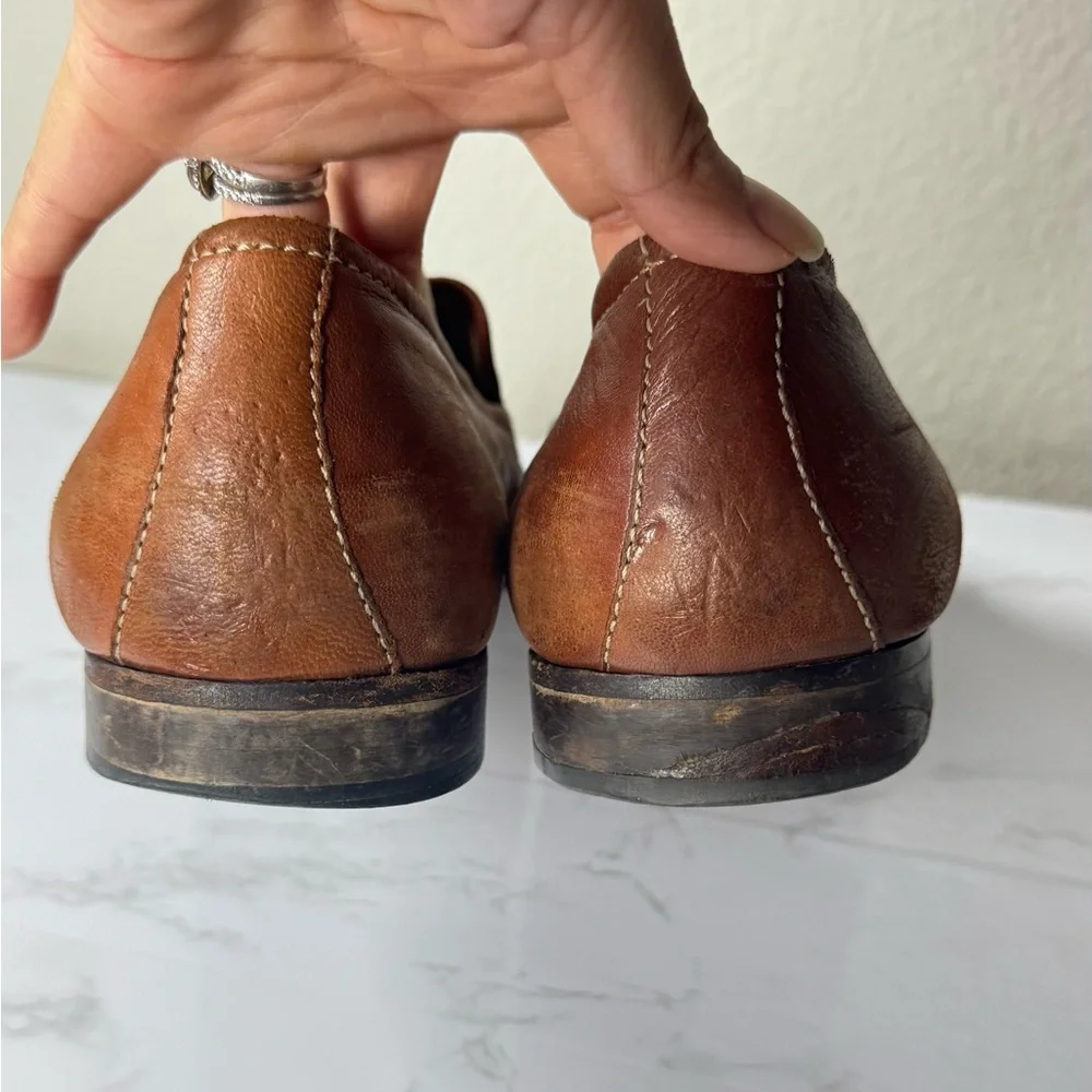Johnston & Murphy Brown Leather Slip-On Loafers